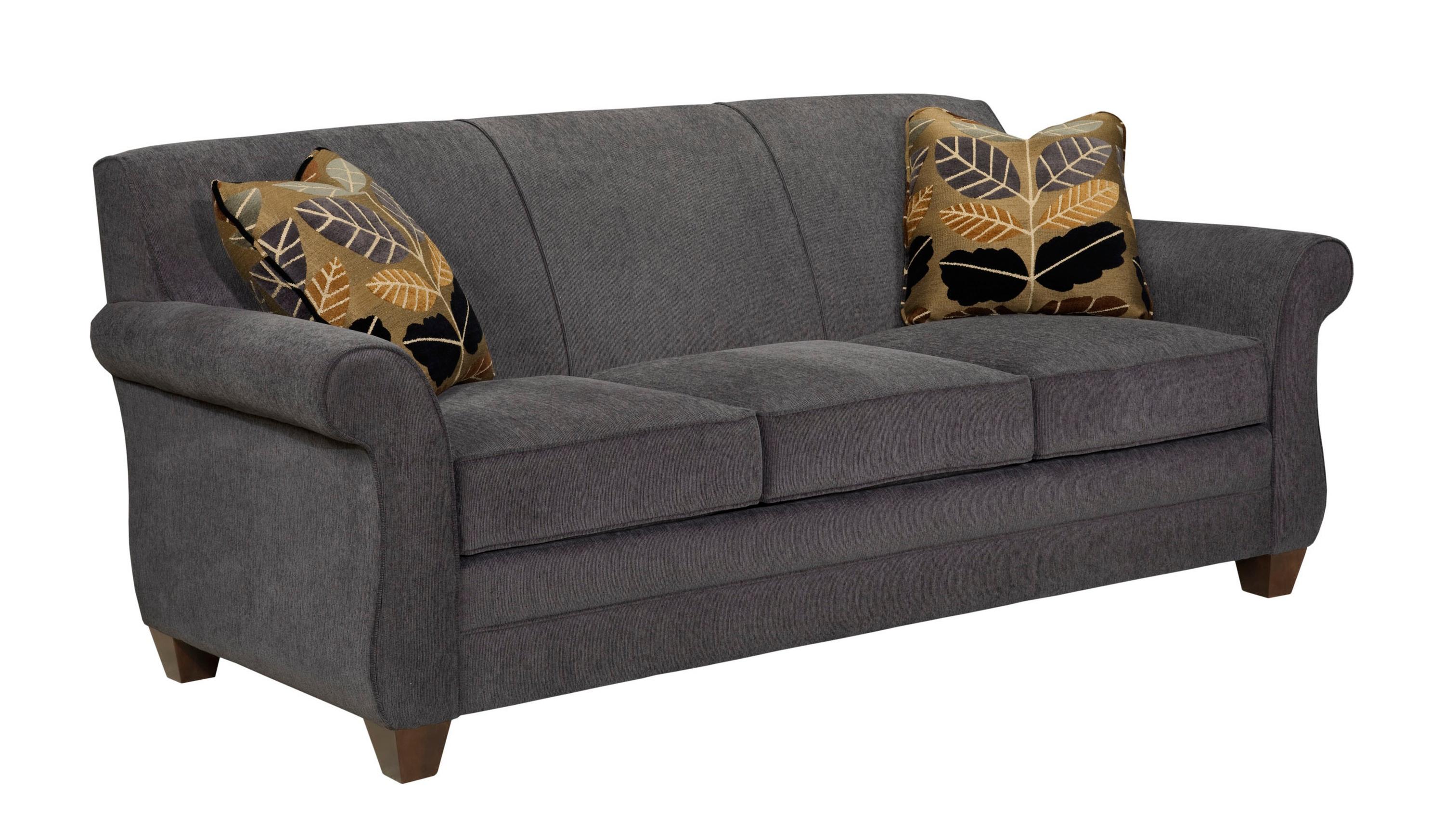 Broyhill Furniture Greenwich Transitional Sofa with Rolled Arms and